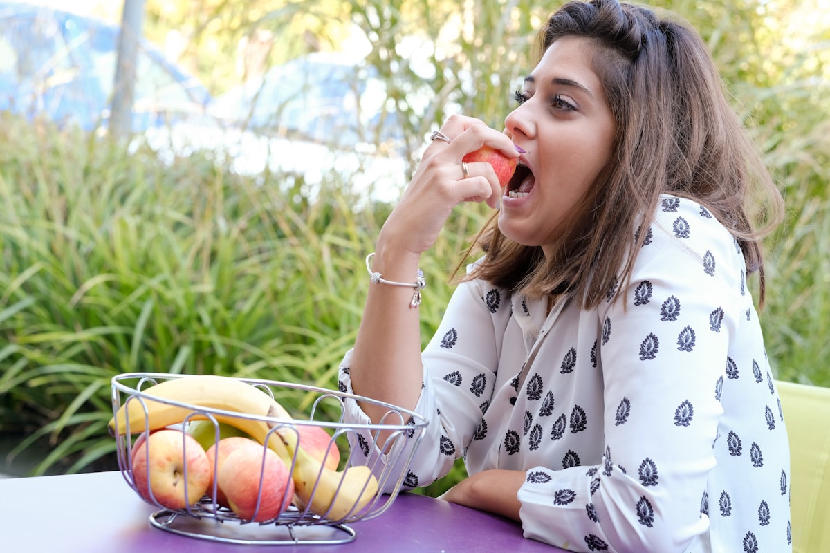 Colorful nutritious snacks